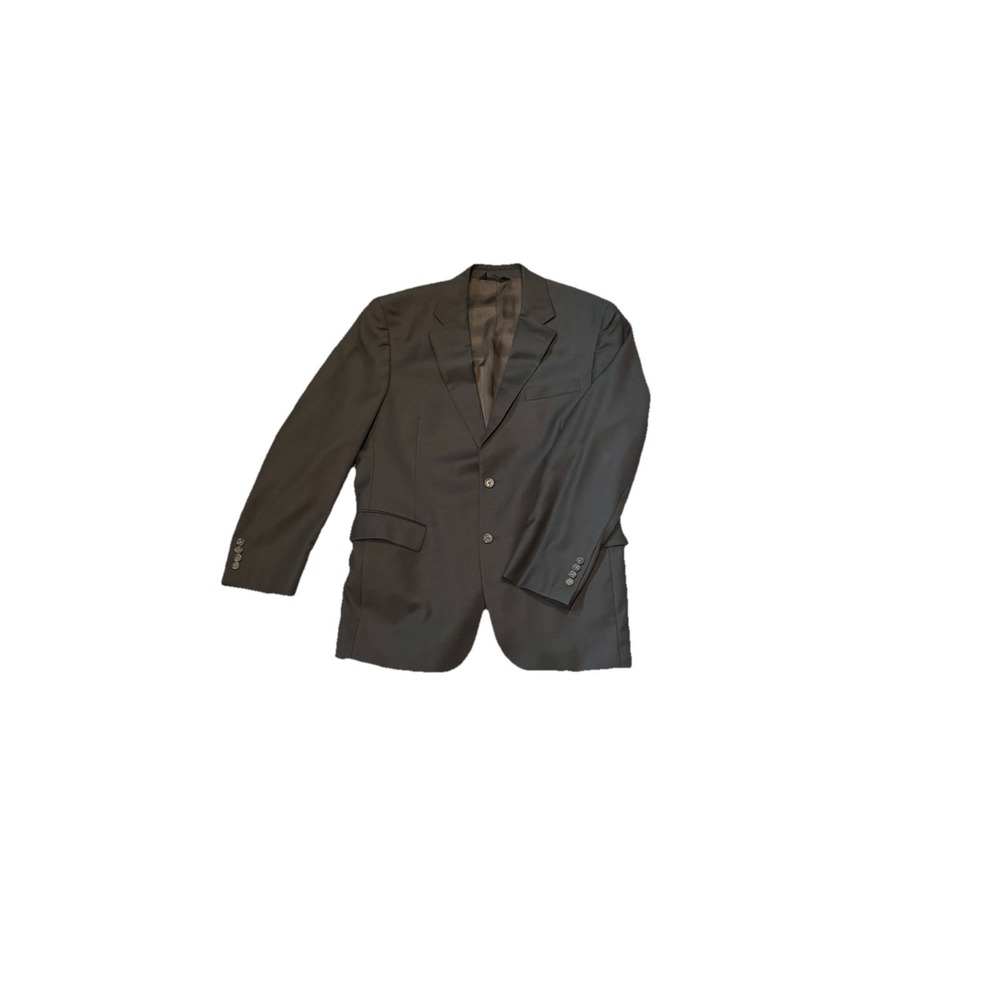Jos A Bank 42R 100% Wool Blazer Sport Coat Brown 2 Button Notch Lapel - Picture 5 of 5